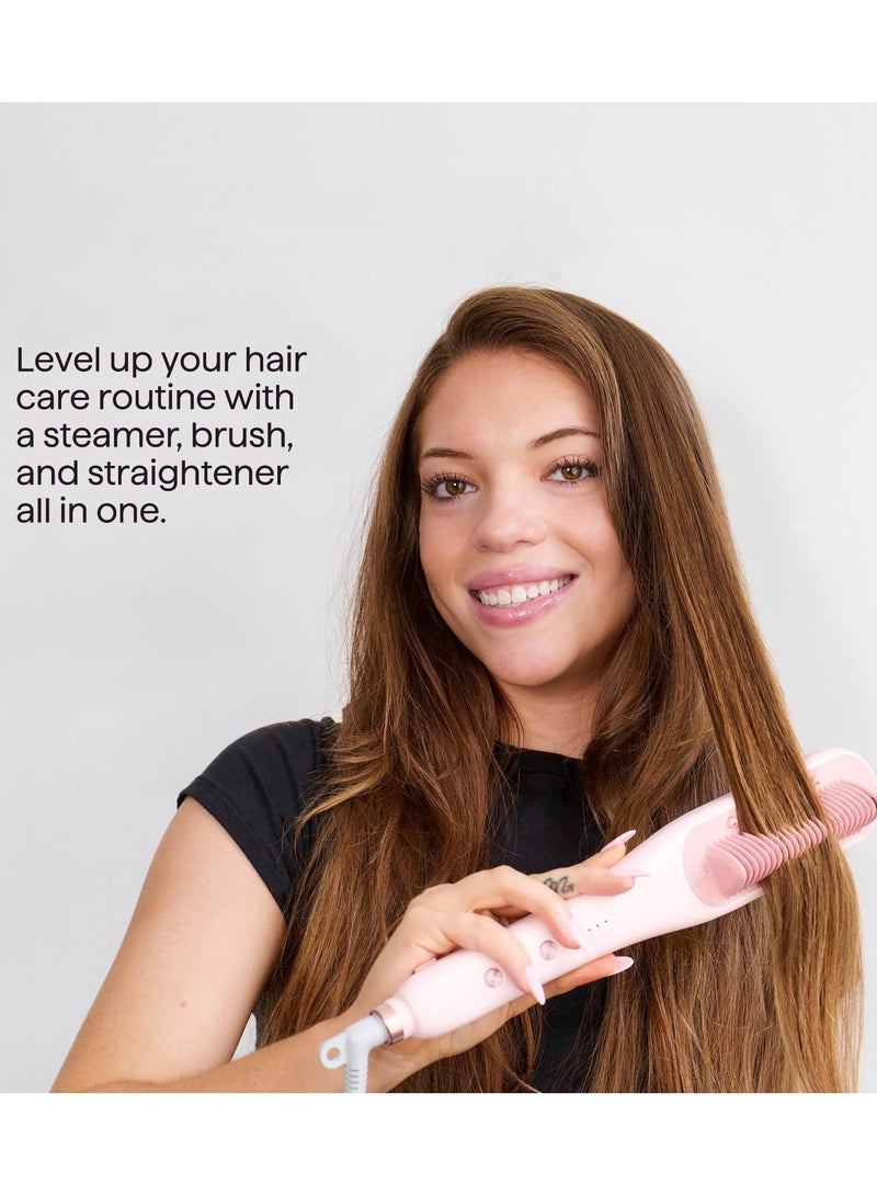 Pro Steam Hair Straightener Brush, Steamline Pro 3 in 1 Straightening Brush, Steam Reduces Damage, Nourishes Hair, and Expedites Straightening - Image 4